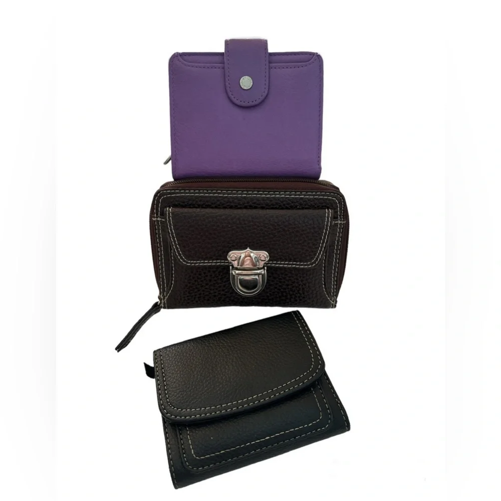 Bi-Fold Mini Wallets Bundle Of 3
